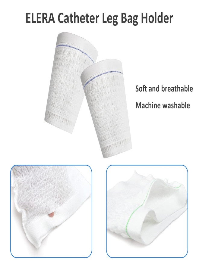 ELERA 2PCs Urine Bag Holder Carer, Comfortable Foley Leg Bag Sleeves Urinary Incontinence Supplies (Medium) - Image 3